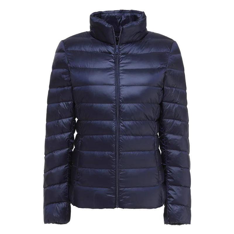 Lightweight Women's Quilted Jacket-Navyblue-17