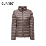 Lightweight Women's Quilted Jacket-Khaki-9