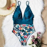 Women swimwear Swimsuit Bikini Sexy Plus Size OnePiece-7